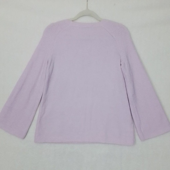 LOFT Petites Flared Sleeve Super Soft Sweater Size Small in Pink - Picture 2 of 10